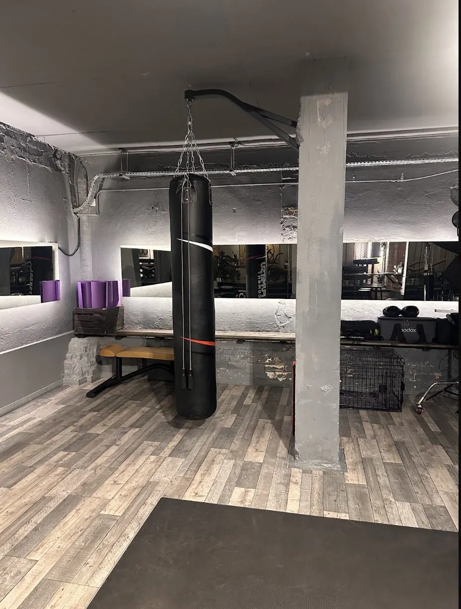 Amor Therapies and State of Change Clinic — The bag corner, set up for boxing and conditioning.